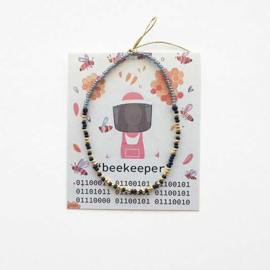 "beekeeper" Binary Code Bracelet
